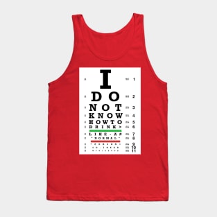 Eye Exam  - Sobriety Program Twelve Steps Tank Top